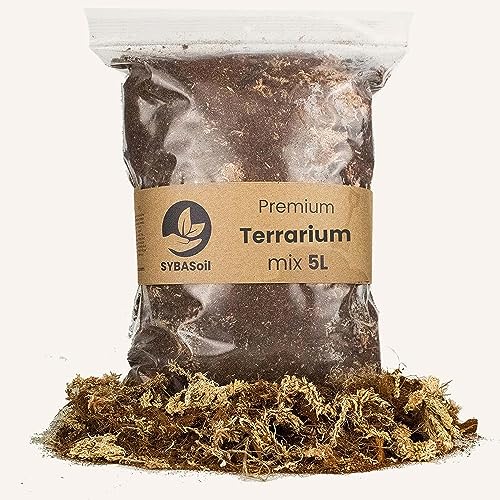 Premium SYBASoil Terrarien Erde 5 Liter, Terrarium Bodengrund, Terrarienerde von Sybotanica