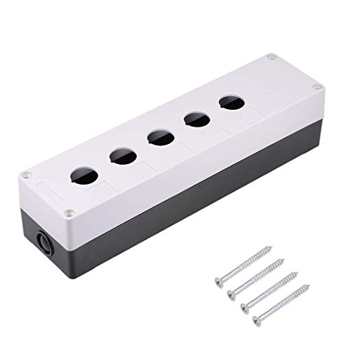 Push Button Switch Control Station Box 22 mm 5 Button Aperture White and Black Push Button Switch Control Station Box 22 mm 5 Button Aperture White and Black von NA