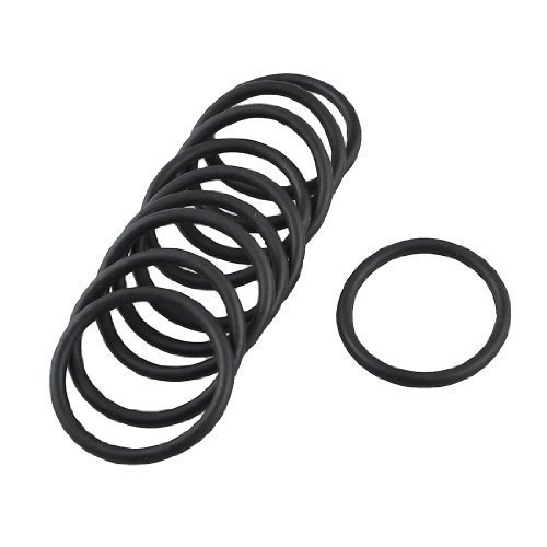 Schwarz 34 mm x 28 mm x 3 mm O-Ring Gummi Dichtung 10 Stück von NA