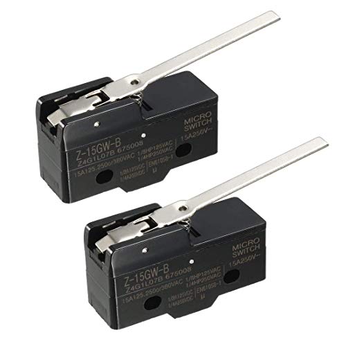 2 Stück Z-15GW-B 1NO 1NC Mikroschalter mit langem Scharnier von NA