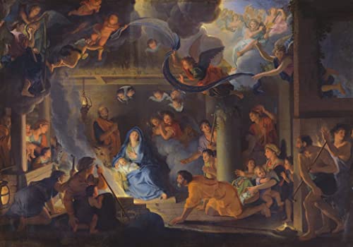 NAAYRASA Berühmte Gemälde Bild auf Leinwand Berühmte Leinwand Drucken Anbetung der hirten von charles le brun Abstrakte Wandkunst für Wohnzimmerdekoration 60x90cm NAAYRASA Berühmte Gemälde Bild auf Leinwand Berühmte Leinwand Drucken Anbetung der hirten von charles le brun Abstrakte Wandkunst für Wohnzimmerdekoration 60x90cm von NAAYRASA