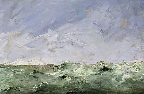 NAAYRASA Berühmte Gemälde Ölgemälde auf Leinwand Retro Wandkunstdruck Little Water Dalaro von August Johan Strindberg Abstrakte Gemälde für Heimtextilien 60x90cm von NAAYRASA