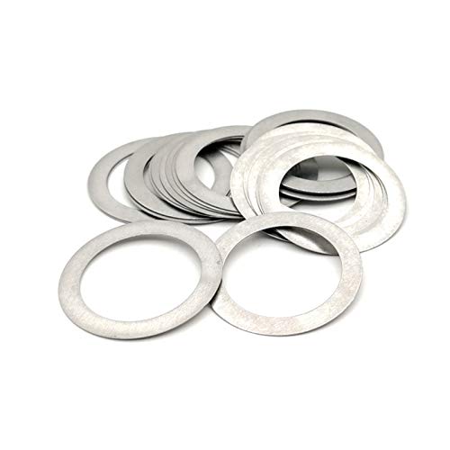 NABUBV Liujia-Flache Unterlegscheiben 100 stücke M6 M7 M8 Edelstahl Flache Waschmaschine ultradünne Dichtung ultradünne Scheibe Dicke 0,1-1mm, Reibung reduzieren (Size : 8x12x1) von NABUBV