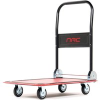 Wagen de Lager de 4 Räder mit Plattform 47x73x83 cm und Tragfähigkeit de 150 kg NAC, ideal zum Transport of von Waren, robust, Metallrahmen, Farbe von NAC