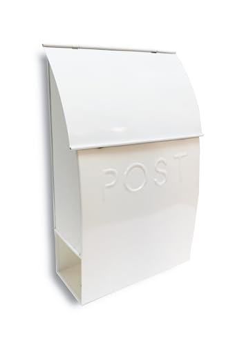 NACH ‎MB-44904 Milano spitzer Briefkasten – Rustikale Briefkästen für außen mit Zeitungshalter – wetterbeständiger, rostfreier Briefkasten mit Pulverbeschichtung – 9,5 x 4 x 15 von NACH