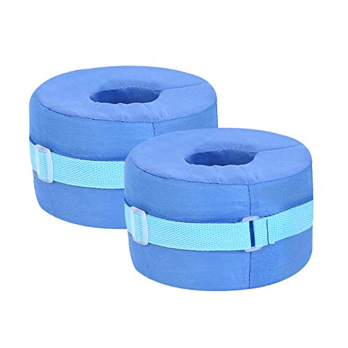 2PCS Fersenschoner Antidekubitus - Ekubitus Fersenschutz Anti Dekubitus Fußkissen Handstütze - Fußstütze Kissen Fersenschoner Fersenschutz (17x10cm, Blue1) von NACHEN