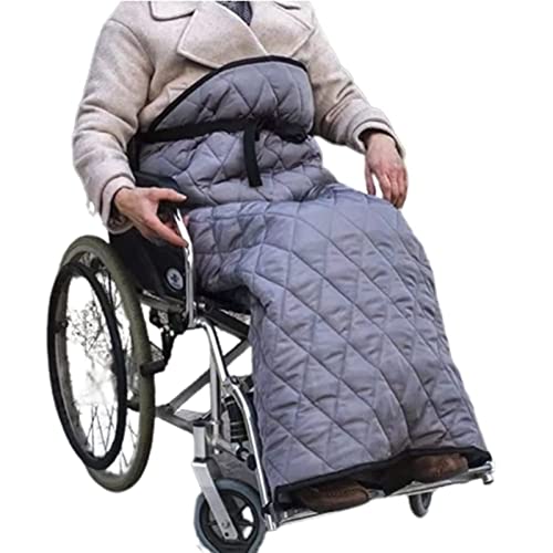 NACHEN Rollstuhldecke Beindecke Erwachsene | Rollstuhl Decke Warm, Zubehör, Fleece Gefütterte Mit Ring Gezogen Reißverschluss, Passt Fast Allen Manuellen Rollstühlen, 120*116cm von NACHEN