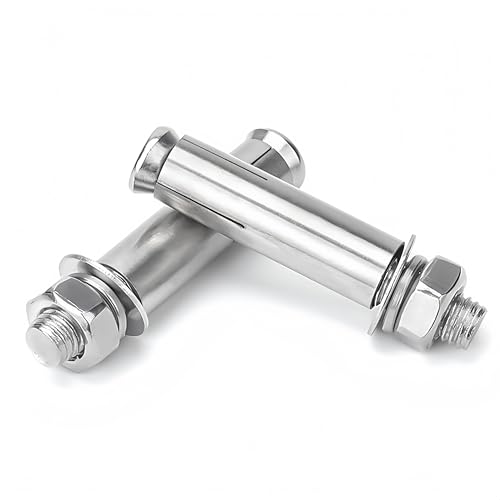 M8 x 80 mm externe Sechskant-Dehnschrauben, Schraubenhülsenanker, 304 Edelstahl, 5 Stück von NACX