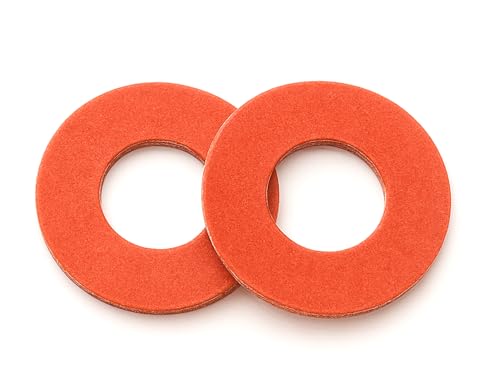 NACX M6-Faser-Unterlegscheiben, rote Stahlpapier-Isolierungsscheiben, Dichtungen, 6 mm Innendurchmesser, 12 mm Außendurchmesser, 1 mm dick, 1000 Stück von NACX