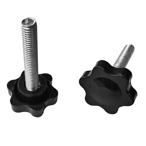 NACX M6 x 35 mm Klemmknauf, Rändelschraube und Sternknauf, Handspannschraube, 10 Stück von NACX