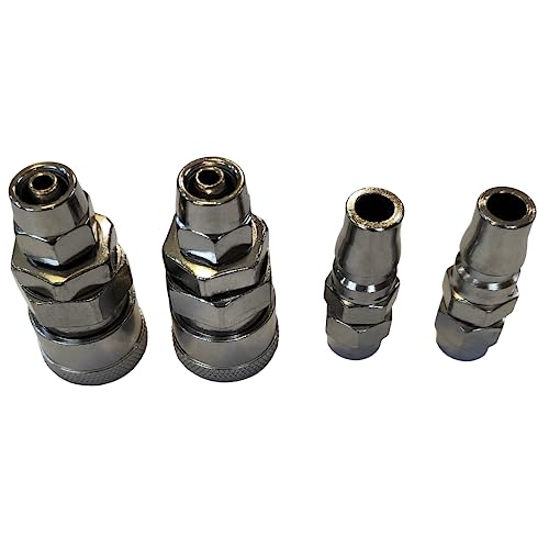 NACX SP20 + PP20 Druckluftwerkzeug Hochdruckreiniger Buchse High Flow Kupplung Stecker 8 mm OD 5 mm ID Quick Connect Fitting 2 Set von NACX