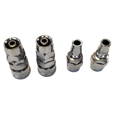 NACX SP40 + PP40 Druckluftwerkzeug Hochdruckreiniger Buchse High Flow Kupplung Stecker 12 mm OD 8 mm ID Quick Connect Fitting 2 Set von NACX
