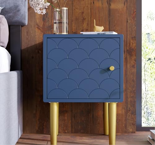 Beistelltisch Marineblau 50x35x35cm Nachtschrank Sofatisch passend zu Bett & Schlafzimmer Beistelltisch Marineblau 50x35x35cm Nachtschrank Sofatisch passend zu Bett & Schlafzimmer von NADEUSAK
