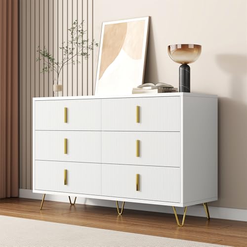 NADEUSAK Elegantes Sideboard Modernes Design Viel Stauraum Goldene Griffe von NADEUSAK