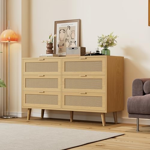 NADEUSAK Kommode Mit 6 Schubladen Aus Holz Mit Metallgriffe Für Schlafzimmer oder Büro, Viel Stauraum, Maße B120/H76.5/T40 cm NADEUSAK Kommode Mit 6 Schubladen Aus Holz Mit Metallgriffe Für Schlafzimmer oder Büro, Viel Stauraum, Maße B120/H76.5/T40 cm von NADEUSAK