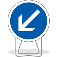 Nadia Signalisation - Verkehrsschild BK21A orientable pfeil Klasse T1 PDIS650GALPS1BK2 von NADIA SIGNALISATION