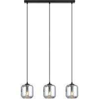 NADUVI Collection | Glas-Pendelleuchte Esstisch schwarz Storm 3-flammig von NADUVI Collection