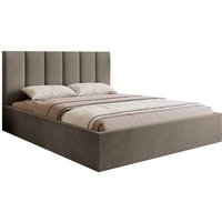 NADUVI Collection | Bettgestell Carolina mit Staufach Samt 140x200 von NADUVI Collection