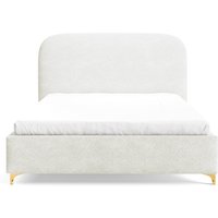 NADUVI Collection | Bettgestell Lisar Bouclé mit Stauraum 160 x 200 cm von NADUVI Collection