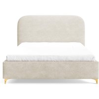 NADUVI Collection | Bettgestell Lisar Bouclé mit Stauraum 180 x 200 cm von NADUVI Collection