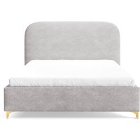 NADUVI Collection | Bettgestell Lisar Bouclé mit Stauraum 200 x 200 cm von NADUVI Collection