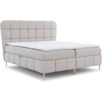 NADUVI Collection | Boxspringbett Loran aus Bouclé mit Stauraum 180 x 200 cm von NADUVI Collection
