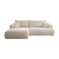NADUVI Collection | Eck-Schlafsofa Philipa links Bouclé von NADUVI Collection
