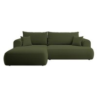 NADUVI Collection | Ecksofa Philipa links Samt mit Schlaffunktion von NADUVI Collection