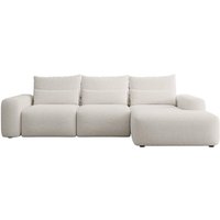 NADUVI Collection | Ecksofa mit Schlaffunktion Calvados rechts Chenille mit Lendenkissen von NADUVI Collection