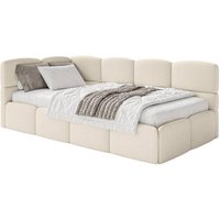 NADUVI Collection | Jugendbett Chloe links Bouclé 90x200 mit Stauraum NADUVI Collection | Jugendbett Chloe links Bouclé 90x200 mit Stauraum von NADUVI Collection