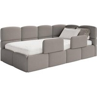 NADUVI Collection | Jugendbett Chloe rechts Bouclé 90x200 mit Stauraum und Sprossen NADUVI Collection | Jugendbett Chloe rechts Bouclé 90x200 mit Stauraum und Sprossen von NADUVI Collection