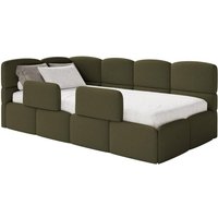 NADUVI Collection | Jugendbett inkl. Matratze Chloe links Bouclé 90x200 mit Staufach und Sprossen NADUVI Collection | Jugendbett inkl. Matratze Chloe links Bouclé 90x200 mit Staufach und Sprossen von NADUVI Collection