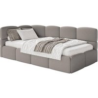 NADUVI Collection | Jugendbett inkl. Matratze Chloe links Bouclé 90x200 mit Stauraum NADUVI Collection | Jugendbett inkl. Matratze Chloe links Bouclé 90x200 mit Stauraum von NADUVI Collection