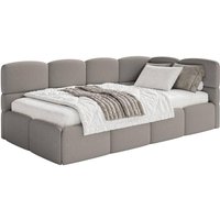 NADUVI Collection | Jugendbett inkl. Matratze Chloe rechts Bouclé 90x200 mit Ablagefach NADUVI Collection | Jugendbett inkl. Matratze Chloe rechts Bouclé 90x200 mit Ablagefach von NADUVI Collection