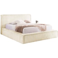 NADUVI Collection | Mirras-Bettgestell aus breitem Rippenstoff 180 x 200 cm von NADUVI Collection