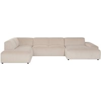 NADUVI Collection | U-Sofa Hilton links Rippenstoff von NADUVI Collection
