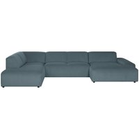 NADUVI Collection | U-Sofa Hilton links Rippenstoff von NADUVI Collection