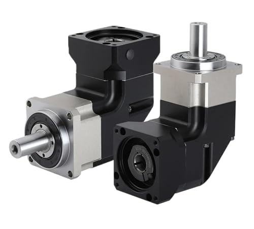 1 stücke 90 Grad Minderer Stirnradgetriebe Right angle Planeten Getriebe for Nema 17 23 34 Schrittmotor 40 60 80 90110 130mm Servo Motor(PLMG090 14mm Input,Speed Ratio 7 to 1) von NAETCVMM