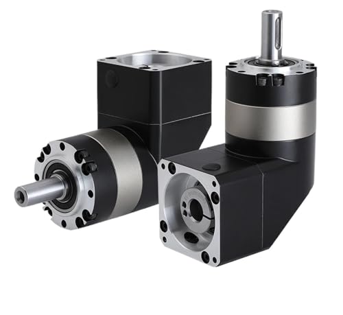 1 stücke 90 Grad Right angle Planeten Getriebe Minderer for Nema 23 34 Schrittmotor 60 80 90 110 130 mm Flansch Servo Motor Speed Reducer(PVE060 6.35mm Input,Speed Ratio 100 to 1) von NAETCVMM