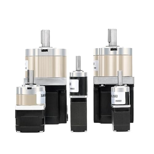 1 x Micro High Tq Nema8 Nema11 Nema14 Nema17 Hybrid-Schrittmotor mit einem Verhältnis 1:3,7-1:369, Planetengetriebe für numerische Steuerung (Reduction Ratio 71, Nema17 42 x 40 mm) von NAETCVMM