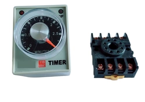 AH3-3 Time relay DC24V Delay Timer Time Relay 8Pin with base 6S 10S 30S 60S 3M(10S) von NAETCVMM