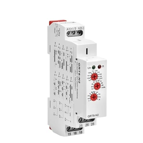 GRT8-N Extended Multifunction Time Relay with 10 Functions AC DC 12V 24V 220V 230V Timer Delay Relay 16A(GRT8-N2 ACDC12V-240V) von NAETCVMM