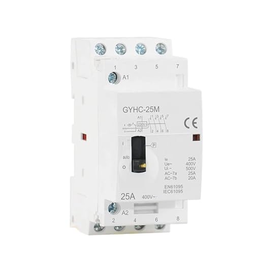 Manuelles Schütz 4P 25A 4NO 2NO2NC 220V/230V Din-Schiene Haushalts-AC-Modulschütz 50/60HZ(4P 25A 2NO2NC 220V) von NAETCVMM