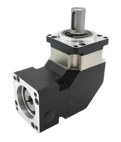 Planetengetriebe mit Spiralgetriebe und 90-Grad-Winkel, für Nema17 Schrittmotor, 50 W, 100 W, für Servo-Textilmaschinen. (Speed Ratio 30 to 1, PLMG042-8 mm Input) von NAETCVMM