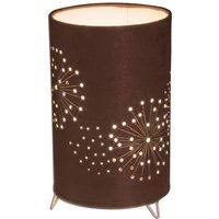 Naeve AURONA Zylindrische Tischlampe Braun 1xE14 von NAEVE LEUCHTEN