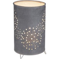 Naeve AURONA Zylindrische Tischlampe Grau 1xE14 von NAEVE LEUCHTEN