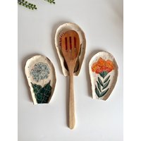 Vorbestellung Handgemachte Keramik Blumen Löffel Rest von NAFCeramic