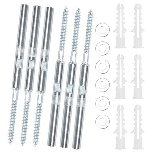 NAHUAA 6 Stück Regalhalterung Unsichtbar Tablarträger 10 mm Regalträger Unsichtbar Schwerlast mit Schrauben Schwebende Regalhalterung für Schwebende floating shelf, Tragkraft 20 kg von NAHUAA