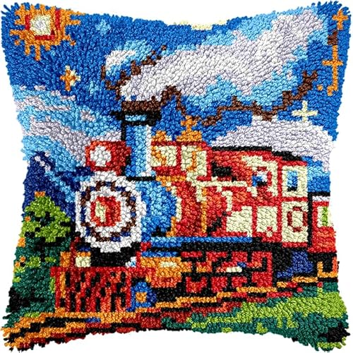 NAHUIGOOD Knüpfkissen-Set,Diy Knüpfhaken, Teppich-Stickset, Häkel-Leinenmuster, Handarbeiten Für Kinder, Erwachsene Und Anfänger Trainieren Sie Auf Den Feldern 43X43Cm NAHUIGOOD Knüpfkissen-Set,Diy Knüpfhaken, Teppich-Stickset, Häkel-Leinenmuster, Handarbeiten Für Kinder, Erwachsene Und Anfänger Trainieren Sie Auf Den Feldern 43X43Cm von NAHUIGOOD