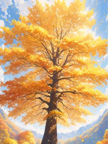 NAHUIGOOD Kreuzstich-Set Lebensbaum 11Ct40X50Cm Diy 11Ct Nähen Komplettes Sortiment An Vorgedruckten Stick-Starter-Sets Für Anfänger von NAHUIGOOD